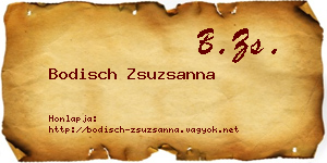 Bodisch Zsuzsanna névjegykártya